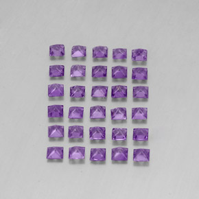 Pedras preciosas de ametista violeta natural de  ct, quadrado, VS