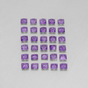 Pedras preciosas de ametista violeta natural de  ct, quadrado, VS