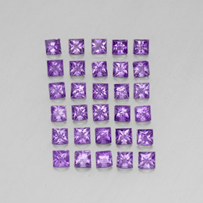 Pedras preciosas de ametista violeta natural de  ct, quadrado, VS