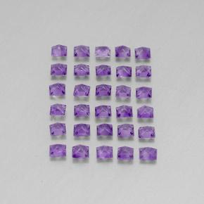 Pedras preciosas de ametista violeta natural de  ct, quadrado, VS