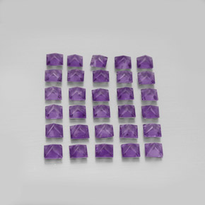 Pedras preciosas de ametista violeta natural de  ct, quadrado, VS