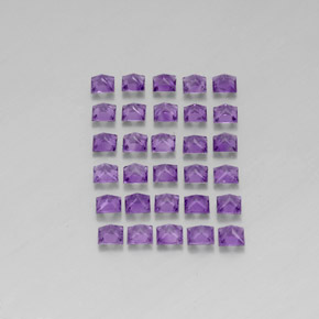 Pedras preciosas de ametista violeta natural de  ct, quadrado, VS