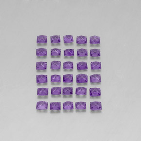 Pedras preciosas de ametista violeta natural de  ct, quadrado, VS
