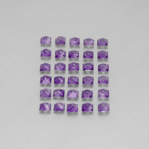 Pedras preciosas de ametista violeta natural de  ct, quadrado, VS