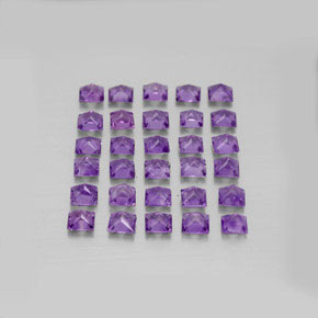 Pedras preciosas de ametista violeta natural de  ct, quadrado, VS
