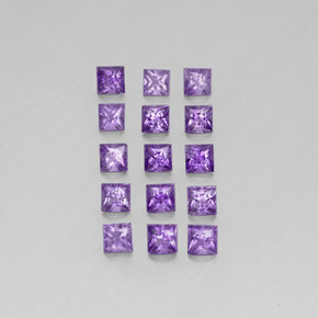 Pedras preciosas de ametista violeta natural de  ct, quadrado, VS