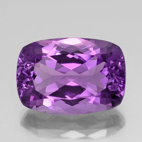 Ametista violeta natural 13,68ct, almofada cortada, VVS-VS