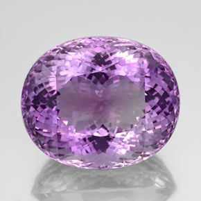 Ametista violeta natural 124,50ct, corte oval, VVS-VS
