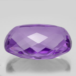 Ametista violeta natural 18,21ct, almofada cortada, VVS-VS