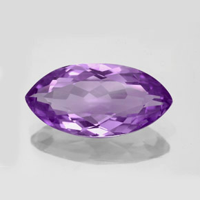 Ametista violeta natural 7,64ct, marquise, VVS