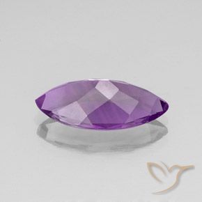 Ametista Violeta Púrpura Médio Natural 6.15ct, Marquesa, VS