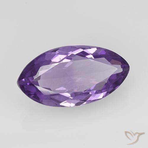 Ametista Violeta médio Natural 5.94ct, Marquesa, VS