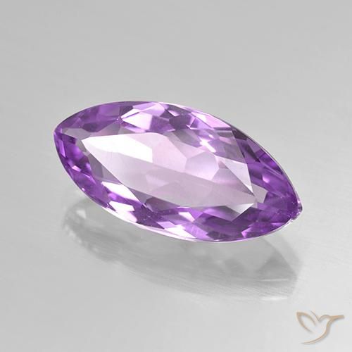 Ametista Violeta Púrpura Profundo Natural 5.79ct, Marquesa, VS