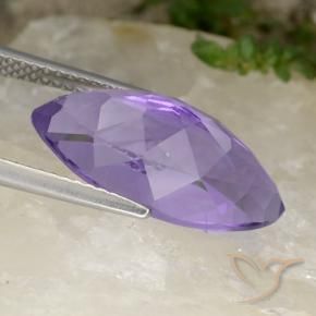 Ametista Violeta médio Natural 6.53ct, Marquesa, VS