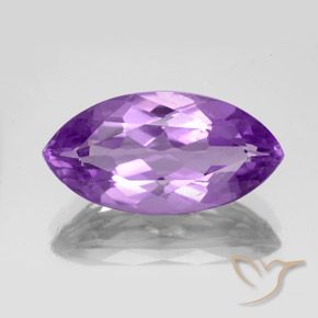 Ametista Violeta Púrpura Natural 5.85ct, Marquesa, VS