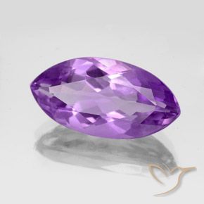 Ametista Violeta Púrpura Natural 5.85ct, Marquesa, VS