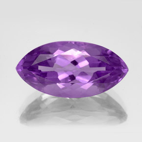 Ametista violeta natural 6,73ct, marquise, VS