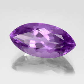 Ametista violeta natural 6,73ct, marquise, VS