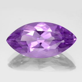 Ametista violeta natural 6,87ct, marquise, VS