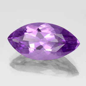 Ametista violeta natural 6,87ct, marquise, VS