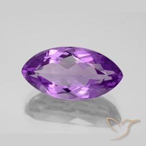 Ametista Violeta médio Natural 6.44ct, Marquesa, VS