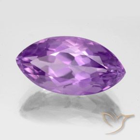 Ametista Violeta Vívido Natural 7.45ct, Marquesa, VVS-VS