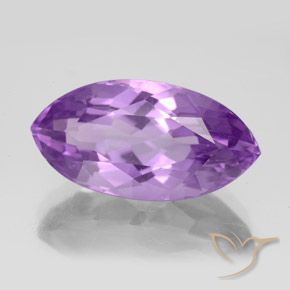 Ametista violeta púrpura profundo natural 7,56ct, marquise, VS