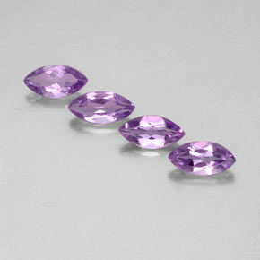Pedras preciosas de ametista violeta natural de 3,83 ct, marquise, VS