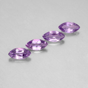 Pedras preciosas de ametista violeta natural de 3,83 ct, marquise, VS