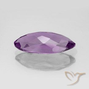Ametista Violeta Púrpura Médio Natural 3.94ct, Marquesa, VS