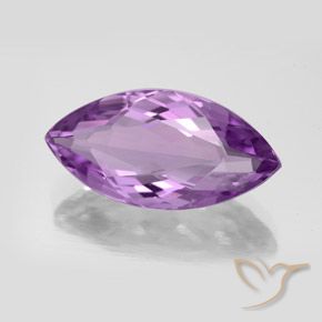 Ametista Violeta Púrpura Médio Natural 7.16ct, Marquesa, VVS-VS