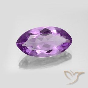 Ametista Violeta Púrpura Médio Natural 5.72ct, Marquesa, VS-SI