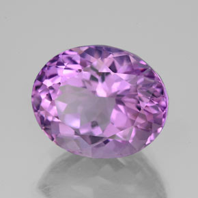 Ametista violeta natural 5,84ct, corte oval, VS