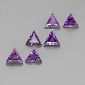 Pedras preciosas de ametista violeta natural de  ct, trillion, VS