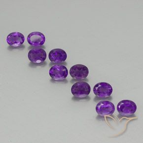 3.83ctw Natural Violeta Vívido Ametista, oval, VS