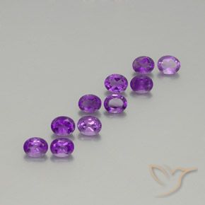 3.67ctw Natural Violeta Intenso Ametista, oval, VS