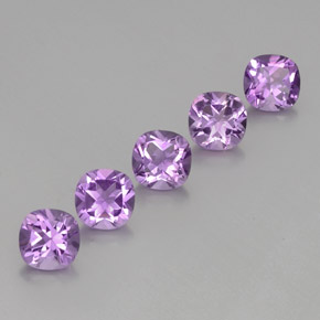 Pedras preciosas de ametista violeta natural de  ct, almofada cortada, VS