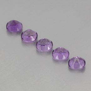 Pedras preciosas de ametista violeta natural de  ct, almofada cortada, VS