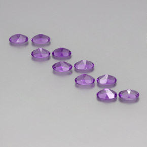 Pedras preciosas de Ametista Rosa Vivo Violeta natural de 4.08 ct, Corte Oval, VVS-VS