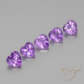 3.52ctw Natural Violeta Vívido Ametista, Coração, VVS-VS