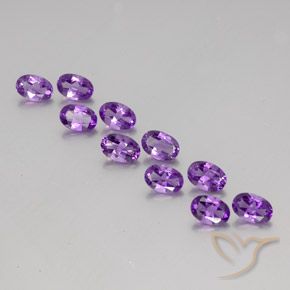3.88ctw Natural Violeta Púrpura Ametista, oval, VVS-VS
