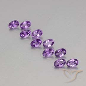 4.02ctw Natural Violeta Púrpura Ametista, oval, VVS-VS