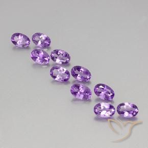 4.11ctw Natural Violeta Púrpura Ametista, oval, VVS-VS