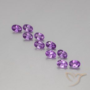 4.07ctw Natural Violeta rosado Ametista, oval, VVS-VS
