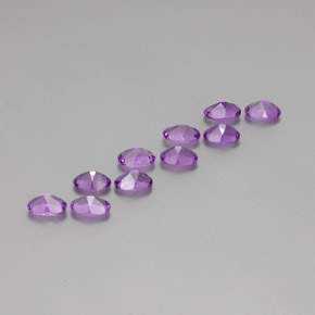 Pedras preciosas de Ametista Violeta Púrpura Profundo natural de 4,06 ct, Corte Oval, VVS-VS