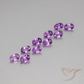 4.00ctw Natural Violeta Púrpura Ametista, oval, VS