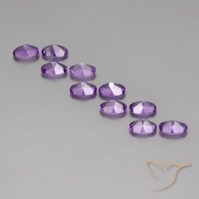 Pedras preciosas de Ametista Violeta Púrpura Médio natural de 4.01 ct, oval, VVS-VS