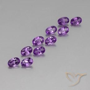 Pedras preciosas de Ametista Violeta Púrpura Médio natural de 4.05 ct, oval, VVS-VS