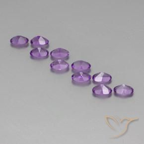Pedras preciosas de Ametista Violeta Púrpura Médio natural de 4.05 ct, oval, VVS-VS