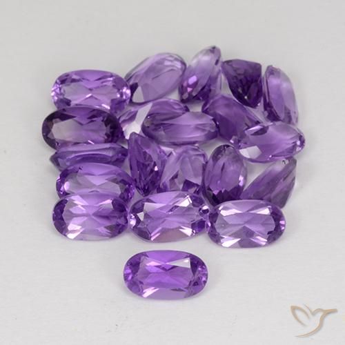 4.25ctw Natural Violeta médio Ametista, oval, VS